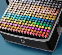 Stylo marqueur artistique à double embout à base d'huile alcoolisée, multicolores, ensemble de cadeaux pour enfants, stylo marqueur permanent