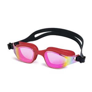 Gafas de Natación Profesionales Hidrodinámicas de Silicona y PC, Antivaho, Protección UV, <span class=keywords><strong>Lentes</strong></span> con Revestimiento de Espejo <span class=keywords><strong>para</strong></span> Triatlón y Natación en Aguas Abiertas - Product Image 1