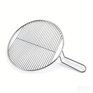 Nouveau Gril Roulant en Acier Inoxydable Rond pour Barbecue au Charbon, Réutilisable, Plaqué <span class=keywords><strong>Chrome</strong></span>, Outil de Cuisson Extérieur, Type Bâton avec Logo Personnalisé - Product Image 3