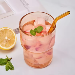 Tazza in Vetro per Caffè 400ml con Rivestimento in Pelle, Bicchiere in Vetro con Coperchio e Cannuccia, Bottiglia per Acqua e Caffè - Product Image 3