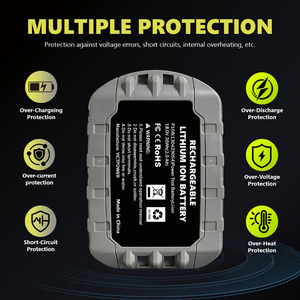 Batteries rechargeables au lithium-ion Victpower pour outils électriques Ryobss 18V 2.0Ah 2.5Ah 3.0Ah 1.5Ah P102 P103 P104 P105 P107 P109 - Product Image 4
