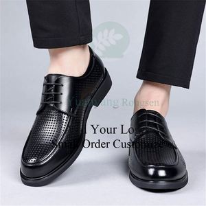 Chaussures en cuir classiques pour hommes, style business décontracté - Product Image 1