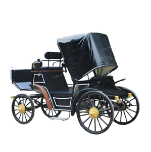 Pony-Drawn Sightseeing Vehicle Park & Zoo Eco Tour Ride Movie Set Pony Carriage Period Drama Prop Wagon - Product Image 4