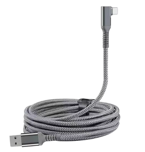 สายดาต้าลิ้งค์ USB3.2 <span class=keywords><strong>VR</strong></span> ความเร็ว5Gbps แจ็กเก็ตไนลอนชนิด C แบบถักเปียป้องกัน3A ชาร์จคอมพิวเตอร์ได้อย่างรวดเร็ว - Product Image 4