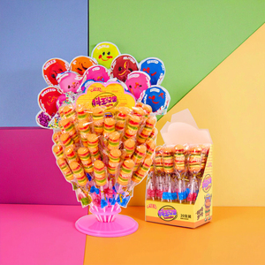 Caramelos <span class=keywords><strong>de</strong></span> Goma con Forma <span class=keywords><strong>de</strong></span> Hamburguesa y <span class=keywords><strong>Ramo</strong></span> <span class=keywords><strong>de</strong></span> <span class=keywords><strong>Flores</strong></span>, Multicolores, con Sabor a Frutas, Halal, Venta Directa <span class=keywords><strong>de</strong></span> Fábrica, Precios Competitivos, Personalización - Product Image 1