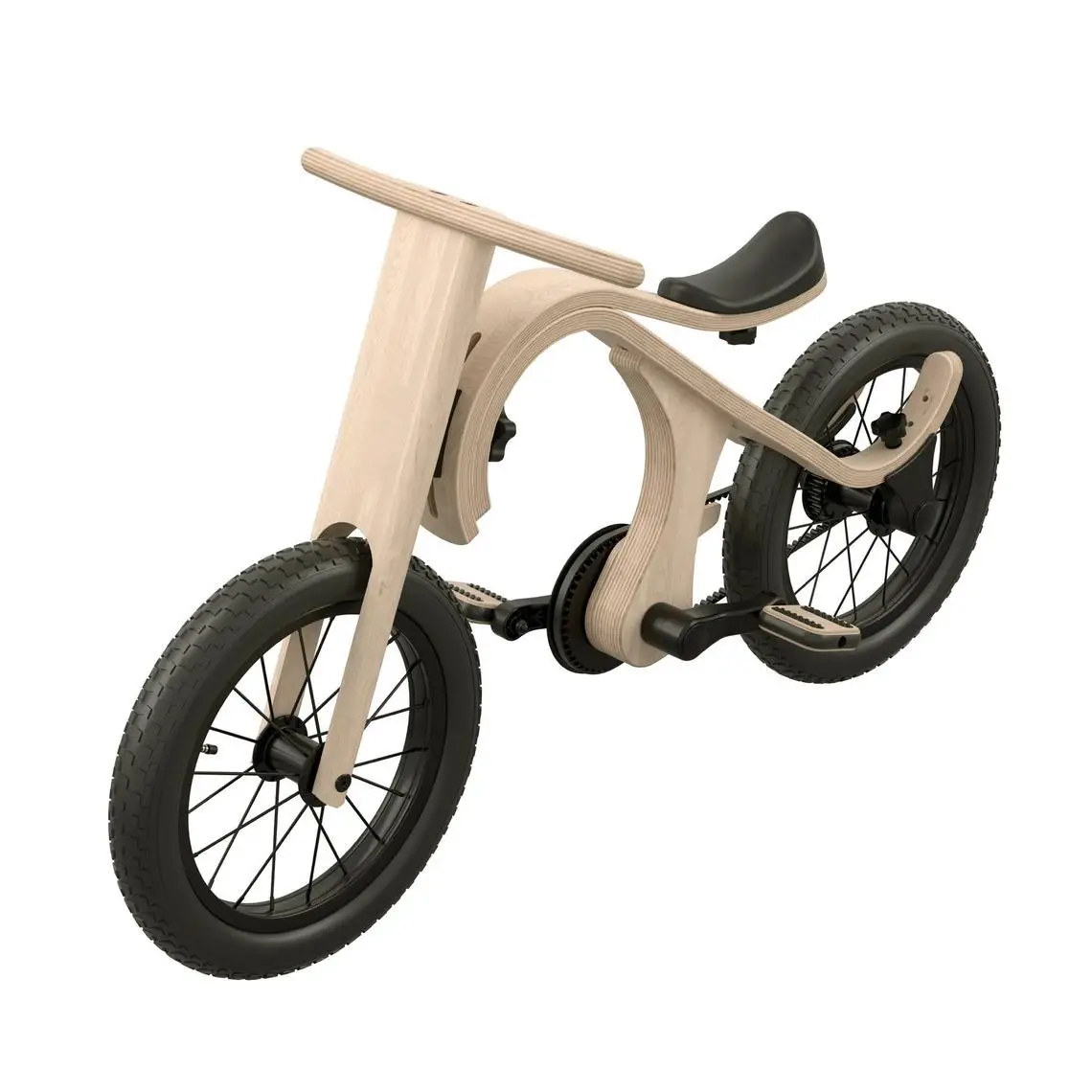 kids wooden balance training bike 3 in 1 mini toy baby toddler push bike with pedals
