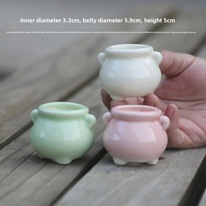 Mini pot à pouce fait main pour la culture de feuilles, semis, plantes <span class=keywords><strong>vertes</strong></span>, plantes aquatiques pour aquarium et aménagement paysager, design minimaliste - Product Image 3