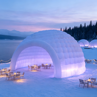 Tentes de camping imperméables, tentes gonflables LED, tentes gonflables pour événements, abri multifonctionnel pour activités de plein air