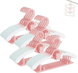 360&deg; Swivel Hook Baby <strong>Hanger</strong> Non-Slip Clothes <strong>Hangers</strong> Adjustable Toddler <strong>Hanger</strong> for Girl Boy Infant Kid - Product Image 1