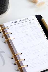 Agenda Personalizada Filofax 2027, Planificador Mensual, Recambios de Hojas Sueltas para Carpeta de 6 Anillas - Product Image 4