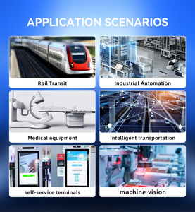 Công nghiệp bảng điều chỉnh PC màn hình cảm ứng tường-mountable Màn hình <span class=keywords><strong>LCD</strong></span> hiển thị hệ thống Android Giao diện USB nhúng cài đặt - Product Image 2