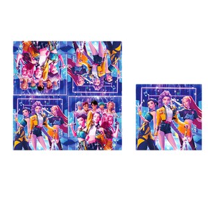 Vaisselle sur le thème de la K-POP, bleu, Witcher Girl Group, assiettes en papier, gobelets en papier, nappes, bannières, décorations de fête d'<span class=keywords><strong>anniversaire</strong></span> - Product Image 5