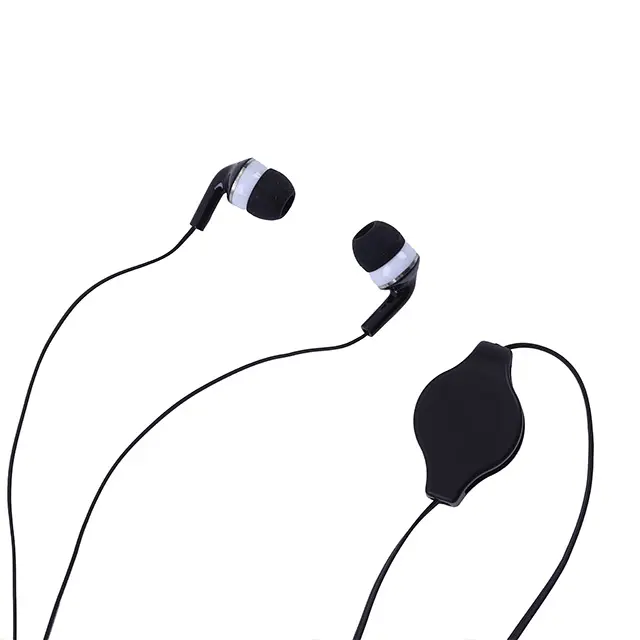 Écouteurs cadeaux rétractables Cheapbest avec écouteur intra-auriculaire à cordon rétractable