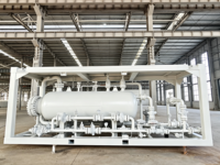 Séparateur de gaz et d'eau à 3 phases, monté sur une seule surface, pour un test de terrain d'huile