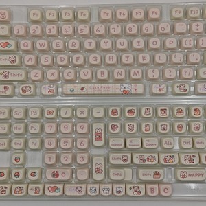 Teclas Snack Bunny, diseño de dibujos animados, altura MOA, PBT, para teclados universales en inglés de 68, 98, 99 y 104 teclas - Product Image 2