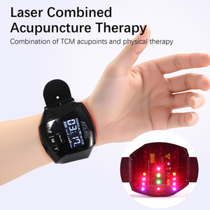 Montre laser à faible intensité 650 nm LLLT, favorise la prévention de l'hyperglycémie, de la tension artérielle, du cholestérol et des accidents vasculaires cérébraux - Product Image 6