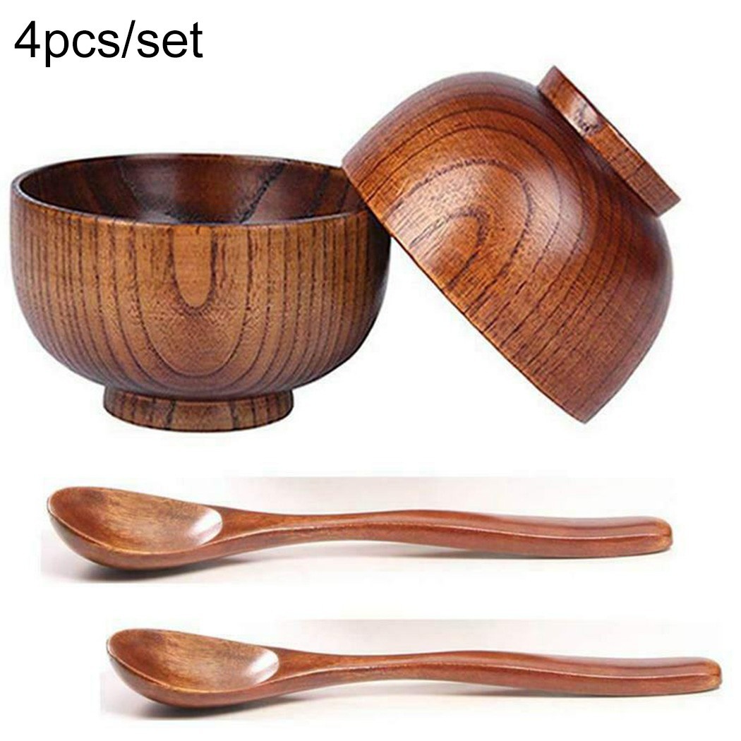 Ensemble de bols en bois