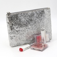 Pochette de sac cosmétique à paillettes d'or de style chaud personnalisée en usine impression d'un nouveau sac cosmétique à bas prix Eco