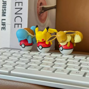 Figurine Pokémon originale lumineuse, Pokéball <span class=keywords><strong>Pikachu</strong></span> Psyduck, qui brille dans le noir, ornement de bureau, décoration de tableau de bord de voiture, cadeau - Product Image 3