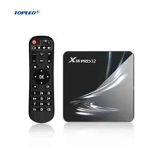 Topleo X88 PRO Android Smart Tv Box Rk3318 Hdr Media Player 4K Lưới Wifi 6 Android 12 Set Top Box Tv Kỹ Thuật Số