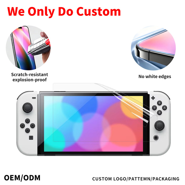 Custom Tempered Glass for Nintendo Switch 2 Screen Protector 9H Tempered Glass with Auto Alignment Tool Easy Install Applicator