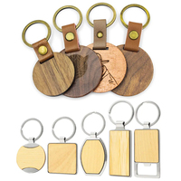 Made in China Personalisierte Logo-Holzschlüsselanhänger UV-Druck Schlüsselring Benutzerdefinierte Farbe Schlüsselanhänger Blanko Holz