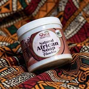 Shea Tradition Organic Handmade Shea Butter Turmeric African Black <b>Soap</b> Gentle Exfoliating Bath <b>Soap</b> for All Skin Types - Product Image 2