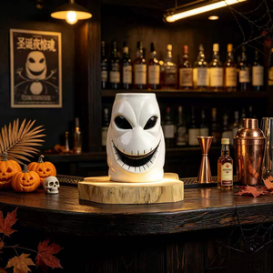 Pesadilla antes de Navidad Oogie Boogie Tiki Mug Spooky Cerámica de inspiración vintage para vino y cócteles tropicales Uso en fiestas - Product Image 6