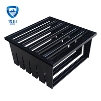 Boîtier de filtre compact de type W plissé rigide en plastique ABS avec filtre HEPA pour système HVAC