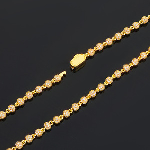 กำไลข้อมือโมอิสซาไนต์ทรงมูนคัทแบบฝังขอบล่องหน ชุบทอง 18K เงินแท้ S925 สไตล์ฮิปฮอป สตรีทแฟชั่น ยูนิเซ็กซ์  สั่งทำได้ - Product Image 4