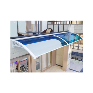 Auvent de porte en <span class=keywords><strong>Polycarbonate</strong></span> bricolage auvent de fenêtre transparent protection UV <span class=keywords><strong>plaque</strong></span> solide - Product Image 2