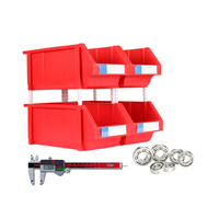 Accessoires muraux industriels pour entrepôt, bacs de rangement en plastique pour écrous et boulons