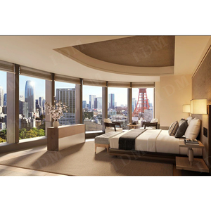 5 स्टार गुणवत्ता ठोस लकड़ी समकालीन डिजाइन आधुनिक वाणिज्यिक होटल कमरे के आराम सूट अपार्टमेंट विला उपयोग के लिए फर्नीचर - Product Image 3