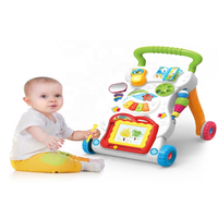 Jouets multifonctionnels pour l'éducation précoce, activité d'apprentissage, poussette pour bébé avec musique et lumière