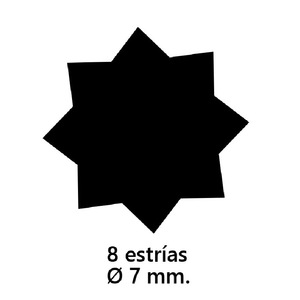 Adaptador de 8 ranuras "B" con 7 mm Categoría de producto: Adaptador Ref 555002 - Product Image 1
