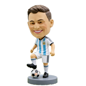 Bobblehead personnalisé en résine de joueur de football, figurine de star du football personnalisée pour les fans et les cadeaux - Product Image 3