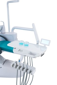 Ensemble de fauteuil dentaire électrique de luxe avec structure métallique certifié CE pour le diagnostic et le traitement dentaire - Product Image 6