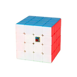 MeiLong-cubo de competición de velocidad sin pegatinas, cubo Moyu 4x4x4, para niños, juguete de rompecabezas