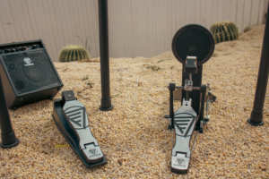 Chất Lượng Cao Cơ Khí Đá Bàn Đạp Cho Điện Tử Jazz Bass Trống Nhạc Cụ Gõ Với Thực Hành Pad Và Lưới Trống Đầu - Product Image 3