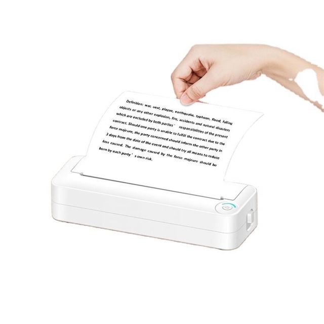 2026 Hot Sale Inkless Portable A4 Size Printer for Pdf Document Printing Wireless Thermal Printer A4 with USB BT Capacity