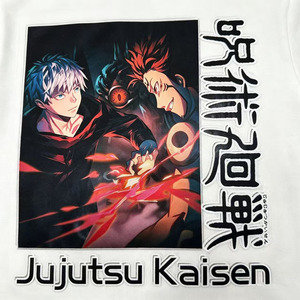 สติกเกอร์รีดร้อนลายจูจุตสึไคเซ็นสำหรับตกแต่งเสื้อผ้า แบบพลาสติกเคลือบเงา - Product Image 3