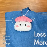 Mignonne petite figurine girly boule de riz chaîne de perles de sushi en peluche poupée sac pendentif basique petits accessoires porte-clés léger pour mariage