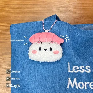 Lindo y Pequeño Llavero de Peluche con Figura de Niña, Diseño de Bola de Arroz y Sushi, con Cadena de Cuentas, Colgante <span class=keywords><strong>para</strong></span> Bolso, Accesorio Básico Ligero <span class=keywords><strong>para</strong></span> <span class=keywords><strong>Boda</strong></span> - Product Image 2