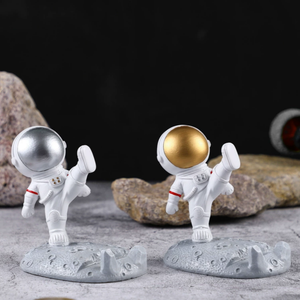 3D樹脂宇宙飛行士像北欧スタイル携帯電話スタンドデスクトップホームデコレーションギフト用 - Product Image 2