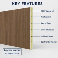 Nouveauté : Panneau mural écologique pour hôtel en fibre de bambou légère, placage de bois en cristal de carbone