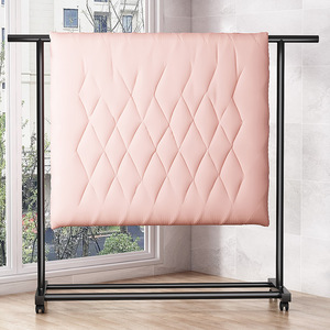 Porte-manteau métallique mobile du sol au plafond pour dortoir, balcon, rangement vertical, design moderne - Product Image 4