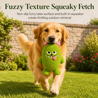 Jouet pour chien en latex naturel, adorable jouet à mâcher en forme de monstre sans dents, jouet de dentition souple pour chiots et chiens de petite et moyenne taille