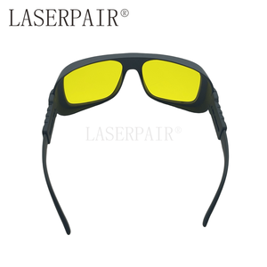 Haute transmission 79% lunettes de gravure Laser 355nm 450nm lunettes de sécurité de marquage Laser clair avec jambes flexibles Protection des yeux - Product Image 4