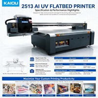 Nueva Impresora Digital UV de Cama Plana 1300x2500 (4x8 pies) para Acrílico, Tablero KT, Papel Tapiz con Relieve 3D, Máquina de Impresión de Letreros Automática 2513