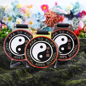 Medallas de Oro, Plata y Bronce Personalizadas con Diseño 3D de Bagua, Medallas Deportivas para Niños, Judo, Karate, Taekwondo, Artes Marciales, para la Escuela - Product Image 2